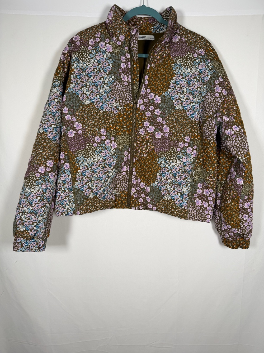 Sonoma Floral Quilted Puffer Jacket - Cottagecore, Boho, Granny